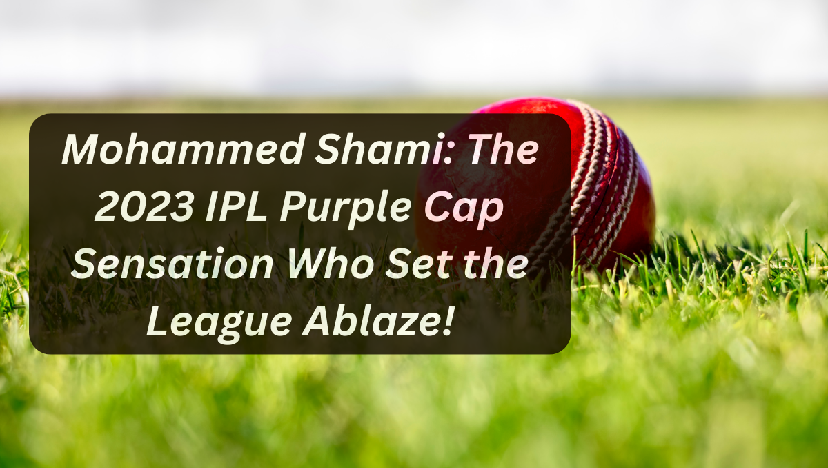 Mohammed Shami: The 2023 IPL Purple Cap Sensation Who Set the League Ablaze!